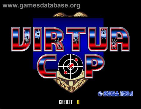 Virtua Cop Arcade Artwork Title Screen