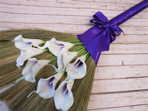 Calla Lilly Decorated Wedding Broom Decorated Jump Broom For Jumping