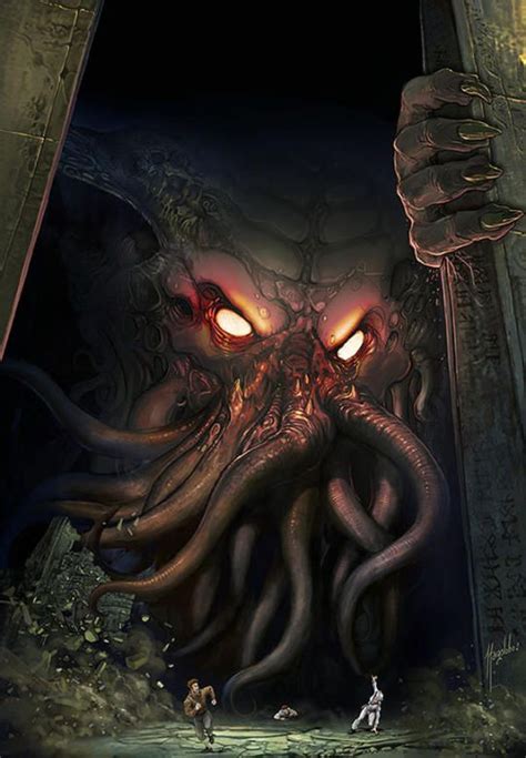 Cthulhu At Rlyeh By Magolobo Cthulhu Art Lovecraftian Horror