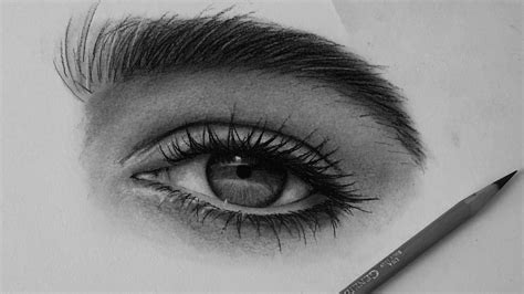 How I Draw Eyes With Charcoal Pencils Youtube