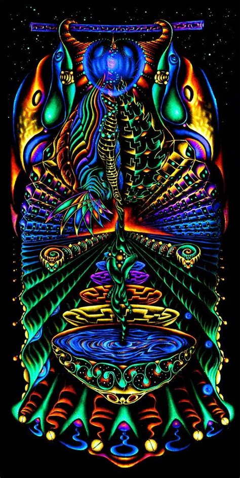 Blacklight Backdrop Fundamentalka Trippy Visionary Etsy Psychedelic