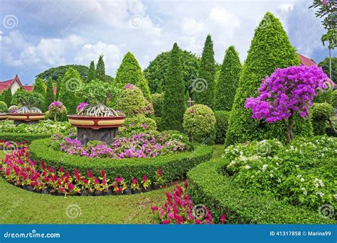 Nong Nooch Tropical Botanical Garden Pattaya Thailand Stock Photo