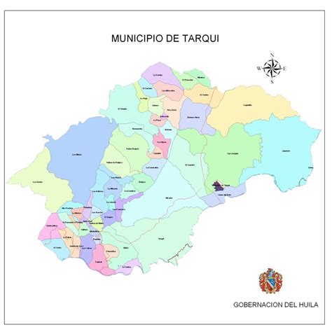 Mapas De Municipios Del Huila Con Veredas Huila Magnífica