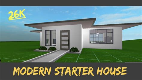 Modern Starter House Speed Build Roblox Bloxburg Youtube