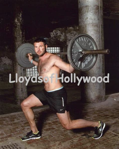 Ben Cohen Hunk Rugby Player Lifting Barbells Beefcake Etsy