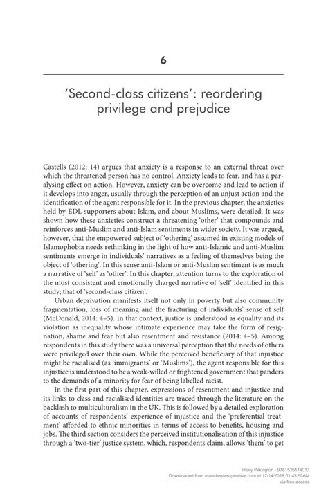 Pdf ‘second Class Citizens
