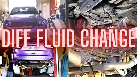 Front Rear Differential Diff Axle Fluid Change Replace On A Jeep