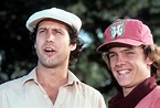 "Caddyshack" movie still, 1980. L to R: Chevy Chase, Michael O'Keefe ...