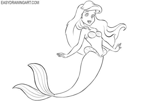 How To Draw A Disney Princess Ariel