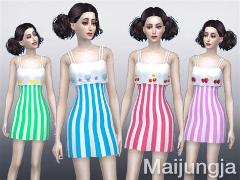 Very Cute Short Dress Found In Tsr Category Sims 4 Female Everyday