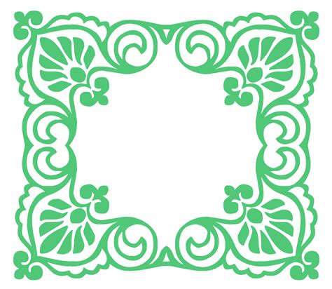 Emerald Green Decorative Frame Free Stock Photo Public Domain Pictures
