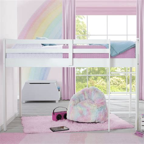 Delta Children Twin Loft Bed With Guardrail And Ladder Coordinates