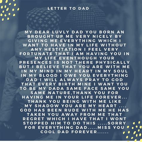Fathers Day Special Letter To Dad Letter To Dad Letter To Father
