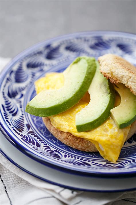 Goat Cheese And Avocado Egg Sandwiches Love And Olive Oil