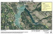 Emigrant Lake, Oregon Map by Super See Services | Avenza Maps
