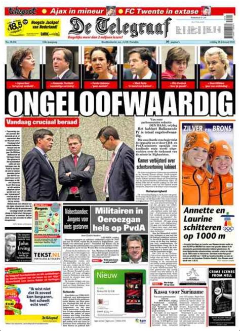 Telegraaf is gestopt met al haar kortlopende abonnementen. Opiniones de de telegraaf