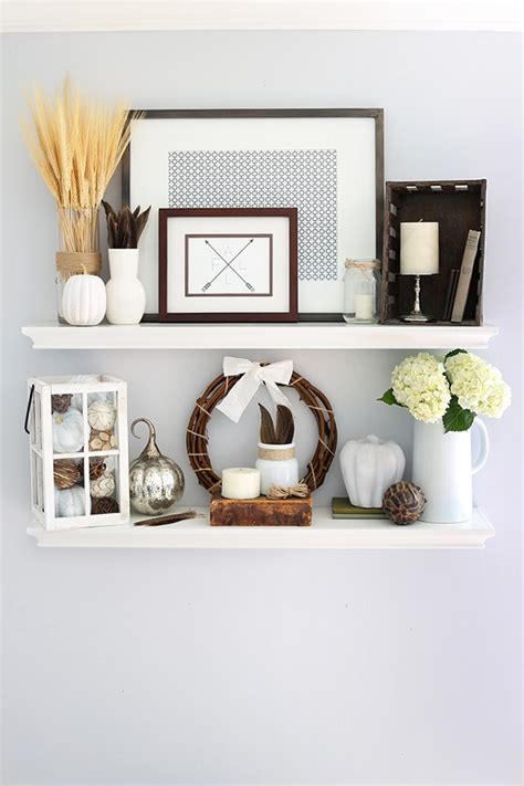 How To Style Shelves In 7 Simple Steps And My Fall Shelf Decor