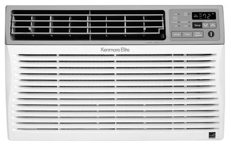 Full function remote control with follow me portable thermostat technology for total room coverage. Kenmore Elite 77087 8,000 BTU Smart Room Air Conditioner