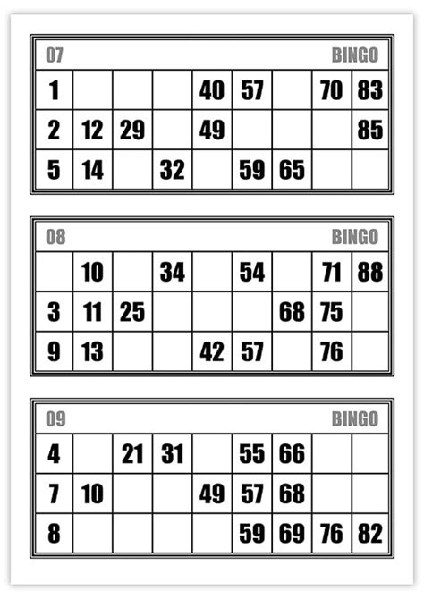 Carte Bingo à Imprimer Calendriersu