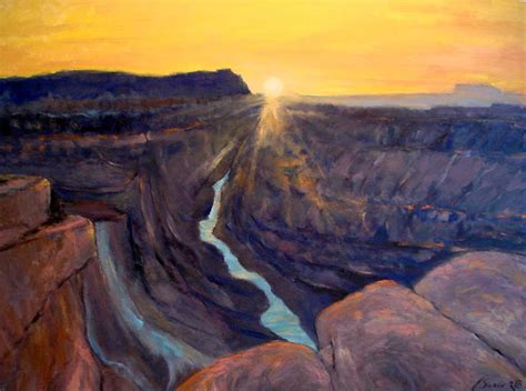 Grand Canyon Sunset Painting By Adel Sansur Pixels