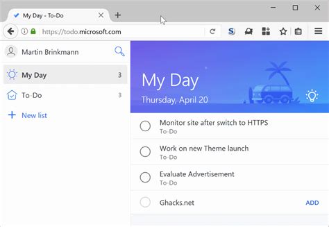 Accomplish what's important to you each day with my day and suggestions, personalized day planner tools. Microsoft To-Do: the end of Wunderlist - gHacks Tech News