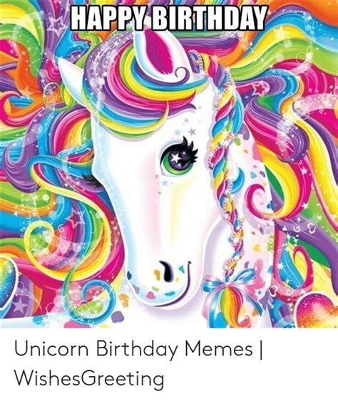 Happy Birthday Unicorn Birthday Memes Wishesgreeting Birthday Meme