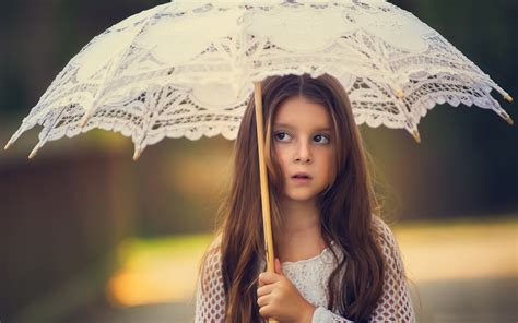 Little Girl With Umbrella Hd Cute 4k Wallpapers Images Backgrounds
