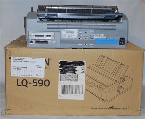 Epson lq 590 now has a special edition for these windows versions: Epson LQ-590 Workgroup Dot Matrix Printer w/ Serial ...