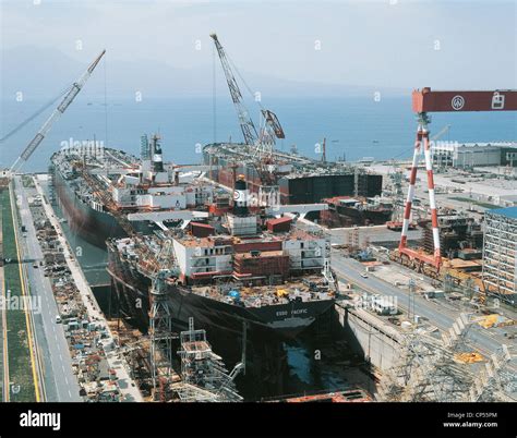 Hiroshima Japan Kure Shipyard Stock Photo Alamy