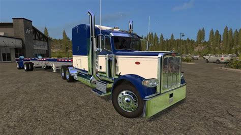 Peterbilt 388 And Manic Flatbed Trailer V 10 Mp Fs17 Mod