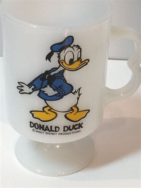Vintage Donald Duck Mug Donald Duck Walt Disney Productions Etsy