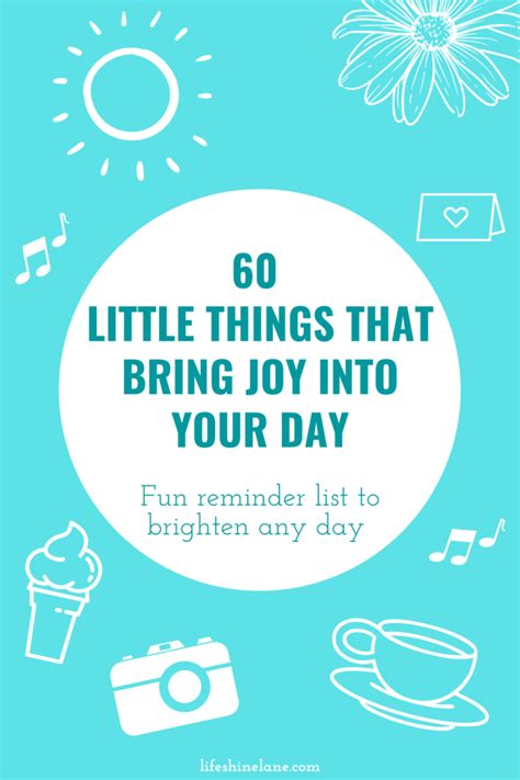 60 Little Things That Bring Joy Into Your Day Lifeshine Lane