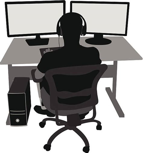 Best Pc Gamer Illustrations Royalty Free Vector Graphics And Clip Art