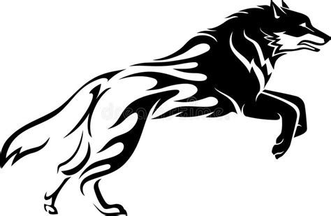 Feel free to explore, study and enjoy paintings with paintingvalley.com. Wolf Tattoo stock vector. Illustration of fast ...