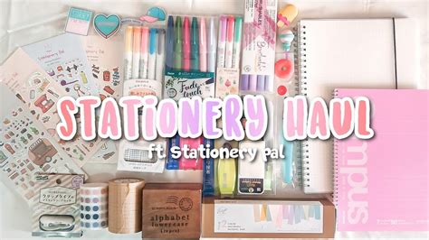 Stationery Haul Ft Stationery Pal Youtube