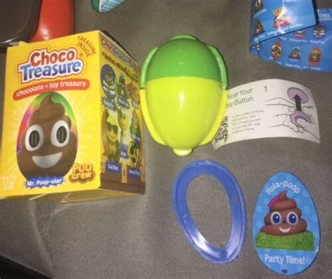 Choco Treasure Toy Poo Crew Mini Hula Poo Wearable Button Emoji Ebay