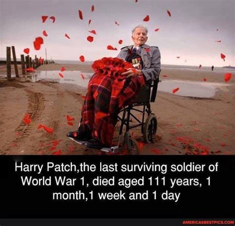 Harry Patch The Last Surviving Soldier Of World War 1 Died Aged 111