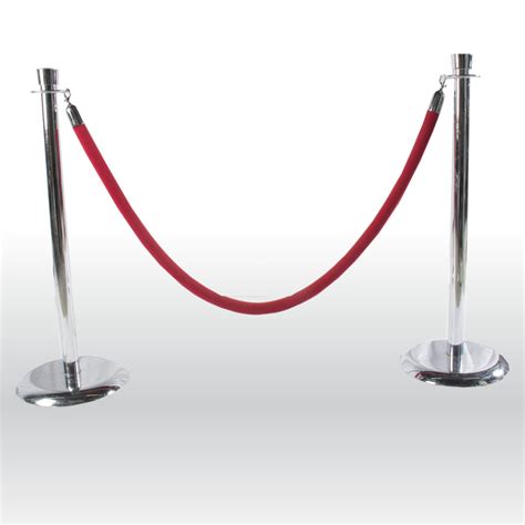 Stanchions With 6 Red Velvet Rope The Party Centre