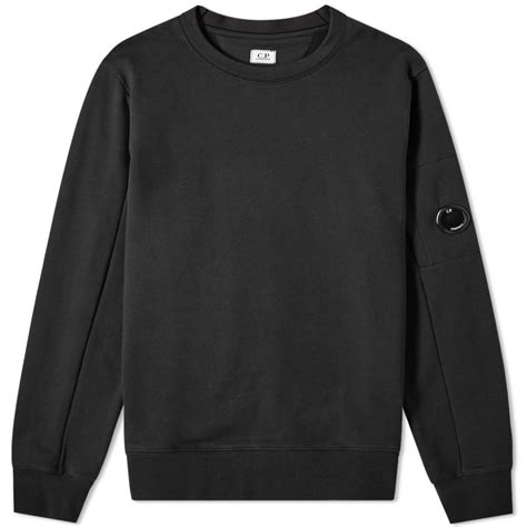 c p company light fleece arm lens crew sweat c p company undersixteen