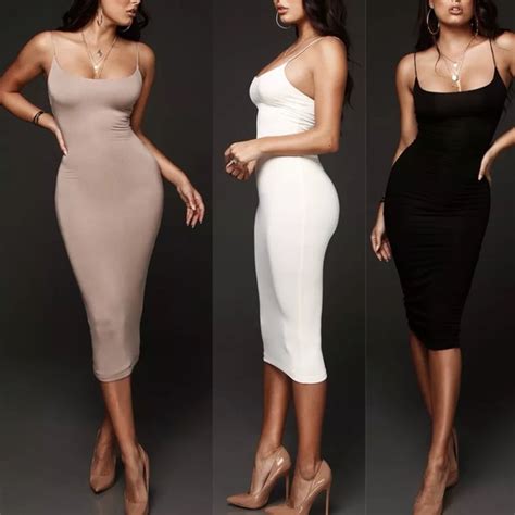 Dresses Basic Dress Smooth Slim Bodycon Tight Fitted Sexy Poshmark