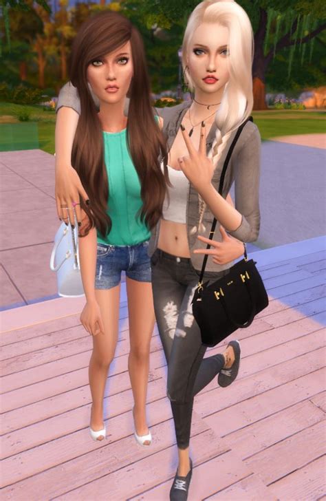 Best Friends Pose By Dreacia At My Fabulous Sims Sims 4 Sims Best