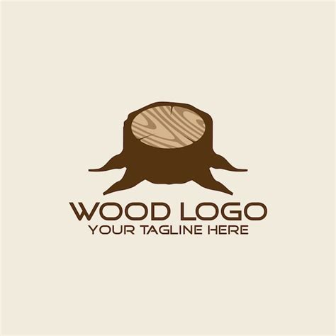 Premium Vector Wood Logo