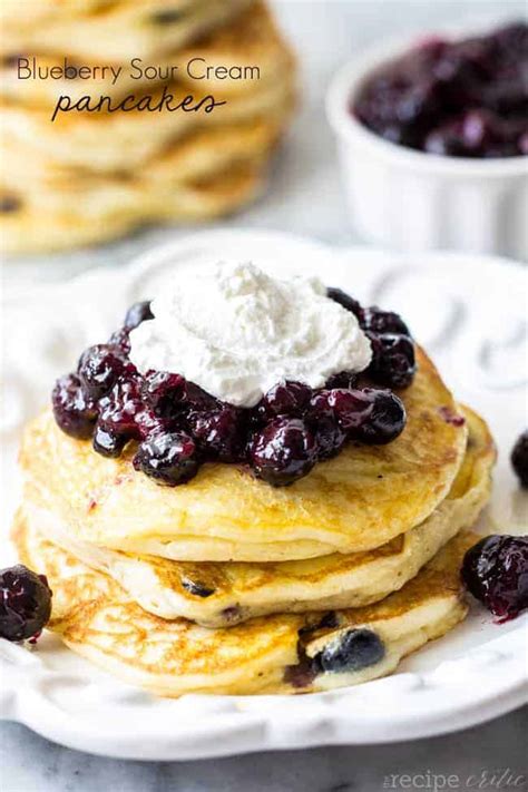 Blueberry Sour Cream Pancakes The Recipe Critic