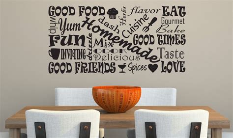 Kitchen Vinyl Decal Large Size Subway Art By