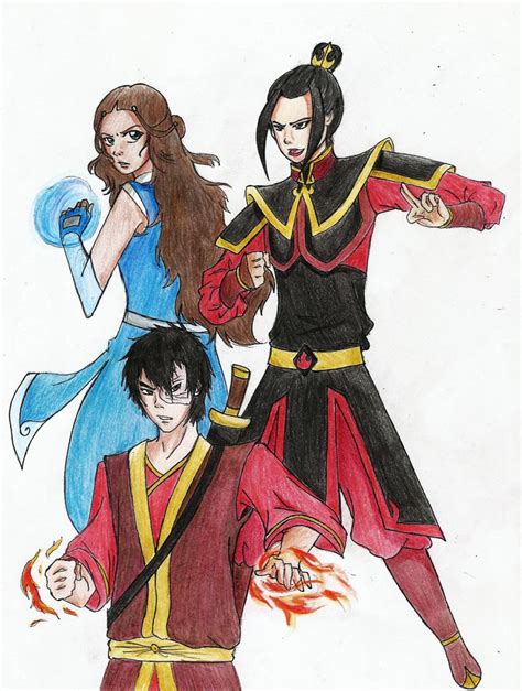 Avatar Azula Vs Zuko And Katara By Animelover10896 On Deviantart