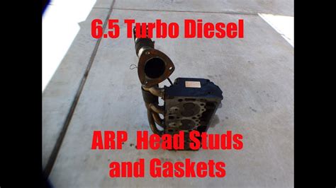 Head Gaskets And Arp Studs On A 65 Turbo Diesel Youtube