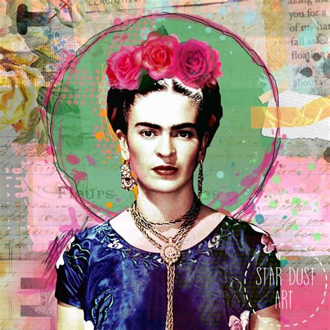 Frida Kahlo Print Frida Kahlo Portrait Giclee Digital Print On