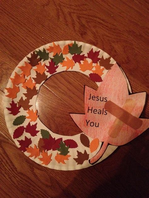 Jesus Heals Fall Craft Christian Preschool Crafts Preschool Crafts