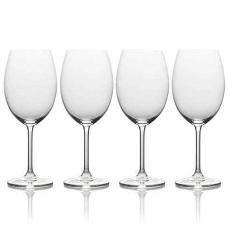 Mikasa Julie Set Of 4 Bordeaux Wine Glasses