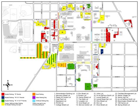 Depauw University Campus Map